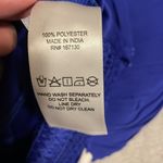 NWT Beyond Words Royal Blue Pleated Open Back Jumpsuit Sz XS Photo 8