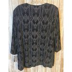 Alex Evenings  Black Silver 3/4 Sleeve Sparkly Cocktail Twin Set Plus Size 2X NWT Photo 8