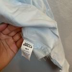 Daily Drills COPY -  Ultra Cropped Poplin Button Down in Blue Photo 3