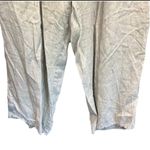 Flax Green Boho Lagenlook Coastal Grandma Wide Leg Linen Pants XL/2XL Photo 3