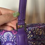 Vera Bradley Crosstown Tote Shoulder Bag Purple Lilac Tapestry Retired Pattern Photo 12