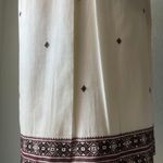 Madewell Midi Dress Women’s 8 Ivory 100% Cotton Suncoast  Boho Embroidered Photo 9