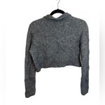 ALLSAINTS Gray Ork Alpaca Cropped Cardigan Photo 2