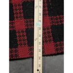 Ann Taylor Loft Pea Coat Plaid Black Red Wool Blend Long Jacket Sz 10. -200 Photo 4