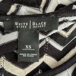 White House | Black Market black purple white chevron stripe sweater top Size XS Photo 5