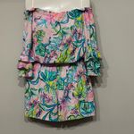 Lilly Pulitzer  Calla Amethyst Mermaid Off the Shoulder Romper XS Photo 1