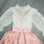 Vintage Victorian Lolita kawaii lace baby doll dress cosplay Halloween costume s White Photo 9