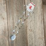 Charming Charlie NWT necklace & earring set white/pearl/crystal beads Photo 0