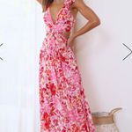 Hello Molly pink floral cut out dress Photo 0