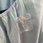 HYFVE ‎ Women’s Size L Sleeveless Bubble Hem Top Light Blue Coastal Pastel NWT Photo 6