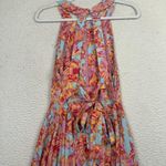 Abel the label Dress Womens Large Floral Halter Maxi Boho Summer Floral Coastal Photo 5