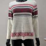Talbots  Petites Fair Isle Knit Sweater Cashmere Blend Nordic SP Photo 0