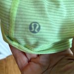Lululemon swiftly tech neon, yellow striped shirt Photo 4