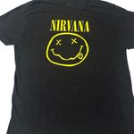 Nirvana  black Smiley Face Graphic Tee Shirt size XL Photo 1