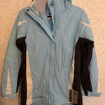Columbia NWT  Women's Light Blue and Black Waterproof Jacket Photo 0
