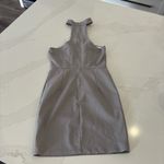 Gray Mini Dress strapless with choker neck Photo 1