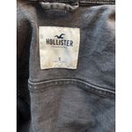 Hollister  Black Wash Cropped Denim Jacket | Frayed Hem | Size Small MSRP $100 Photo 1
