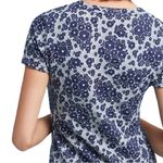 Anthropologie  Postmark Blue Floral Tee L Photo 2