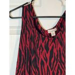 kim rogers Black And Red Zebra Print Dress, Midi, Polyester/Spandex, 22W Photo 1