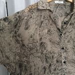 Toska Snake Print Dolman Sleeve Sheer Blouse Photo 1