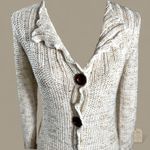 BCBGMAXAZRIA Cream Button Down Knit Sweater Cardigan Photo 1