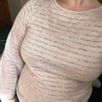 a.n.a Pink and Grey Striped Cozy Long sleeve Photo 3