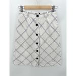 Urban Outfitters BDG White Navy Blue Windowpane Midi Skirt Women's Size 4 Photo 6