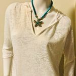 Akini Swimsuit Cover Up Lace Hooded Swimwear Ivory Medium Photo 2