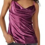 Free People  All Night Velvet Tunic Tank Purple Fig Jam Size Small Photo 0