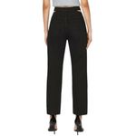 frame denim FRAME Le High N Tight Straight Cut-Out Waist‎ Jeans in Film Noir Black Size 25 Photo 2