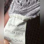 JODIFL Women's Light Gray Knit Sweater, Criss Cross Knot Back, Size S Photo 7