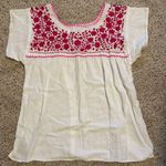 Pink and White Handmade top Size M Photo 0