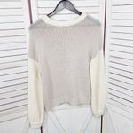 Gentle Fawn  SoHo TriTone Colorblock Pullover Sweater Tan Cream Small Photo 9