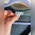 POL  NEW pullover vneck, stitching is lime green and grey: color vintage moss: MD Photo 1