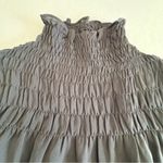 Patrizia Luca smocked high neck long sleeve blouse black Size M Photo 8