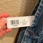 We Wore What NWT  Slouchy Slit Denim Overalls - Steel Photo 12