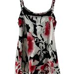 Bwear Black and White floral Y2K Camisole with Tie babydoll silky braided accent Size XL Photo 1