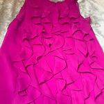 Trulli Ruffled Halter Blouse Womens Small Fuchsia/Pink Vibrant Feminine Flowy Pink Photo 4