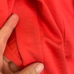 Vintage Ataga Ruffle Blouse Size Medium Coral Pink Button Front Long Sleeve Photo 6