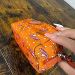 Prada  Tessuto Nylon Wristlet Pouch Bag Orange Sombreros Cactus Colorful Festive Photo 11