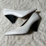 Rebecca Minkoff  Size 8 Zuria White Leather Black Heel Neutral Classic Heritage Photo 7