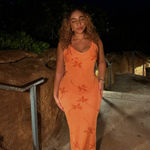 White Fox Boutique White Fox Trust Issues Boutique Maxi Dress Orange Photo 1