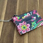 Vera Bradley  Card Holder Coin Purse Wallet Pouch Key Chain Floral Petal Paisley Photo 1