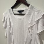 Veronica Beard NWOT Veronica Beard Bea Short Sleeve Ruffle Tee - Size XL Photo 3