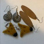 Unique Handmade Earrings Set Brown Photo 4