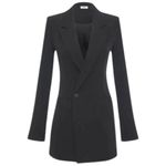 RUMORED Waldorf Tailored Blazer Mini Dress In Black Photo 1