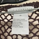 Madison Leigh  Dark Brown Crochet Top Photo 7