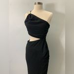 ZARA ASYMMETRIC MIDI DRESS WITH GOLDEN APPLIQUÉ SZ XS Photo 10
