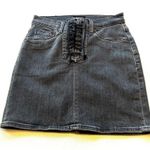 Hudson Jeans Hudson Bullocks High Rise Lace Up Denim Skirt Photo 0