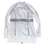Boston Proper  Snakeskin Patterned Athletic Zip-Up Jacket Photo 1